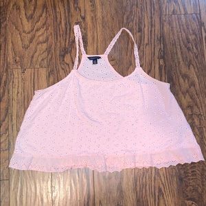Pink crop tank